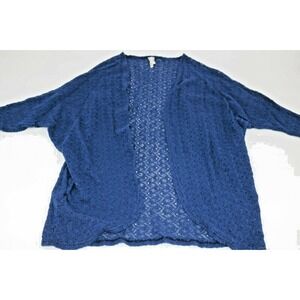 I Love S&S, Inc Women's Sweater Cardigan Blue Casual Career Size Large